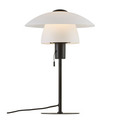 Nordlux Verona bordlampe svart/opal Ø27,5 cm